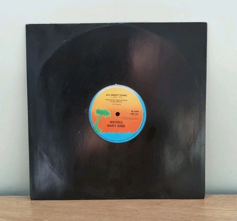 Invisible Man's Band - All Night Thing Vinyl 12" Single - Island Records (1979)