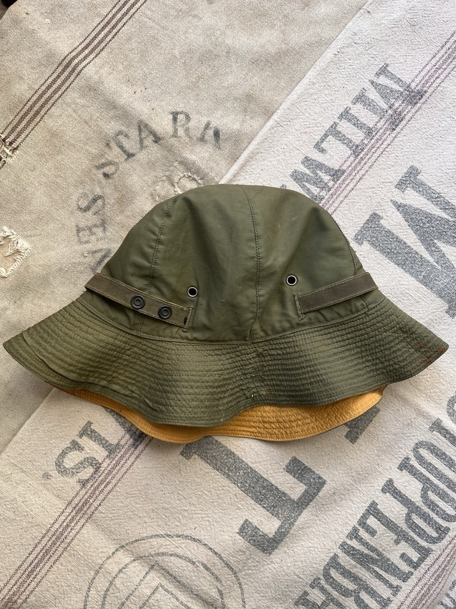 WWII USAAF C-1 Survival Hat Reversible Air Force Green Yellow | eBay