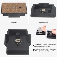 Camera Plate Quick Release Plate Universal Tripod Plate Monopod Mount Adapter