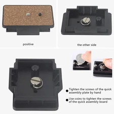 Camera Plate Quick Release Plate Universal Tripod Plate Monopod Mount Adapter