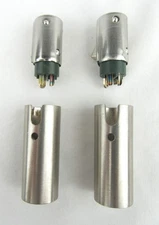 Switchcraft P3F XLR Female - Threads, Gooseneck, Set of 2 - NOS, Free Ship