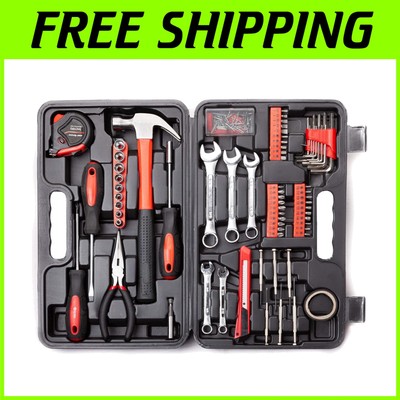 Durable 148-Piece Tool Set with Storage Case - Ideal for Auto and Home Repairs**