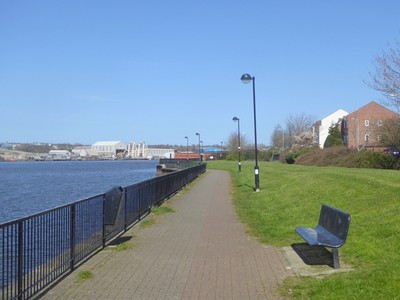 Foto 6x4 C2C bei Hebburn The C2C National Cycle Network Route 14 Splits i c2016
