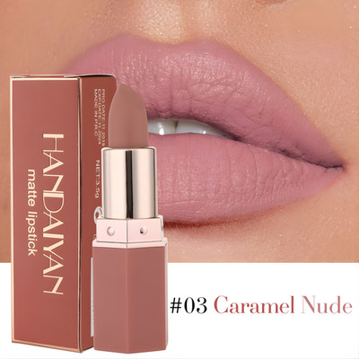 6 Farben Matt Lippenstift Samt Langanhaltend Pigment Wasserdicht Lippenfarbe Make-up