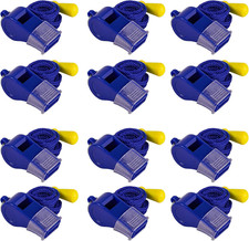 12 Pack Sport Whistles with Lanyar for Coaches, Referees and Officials, Loud Cri