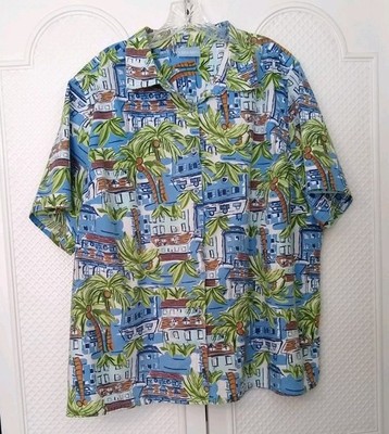 Liz & Me 3X Tropical Button-Up Top Coconut Village Hawaiian Resort *SIZE NOTE