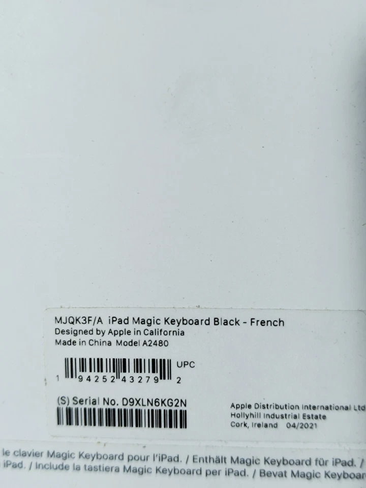 Apple Magic Keyboard for the 12.9-inch iPad Pro 5. Gen., Black - French_1.1_6 - Image 2 of 4