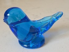 Leo Ward 2011 Large 4" Bluebird of Happiness Blue Bird Figurine Signed USA