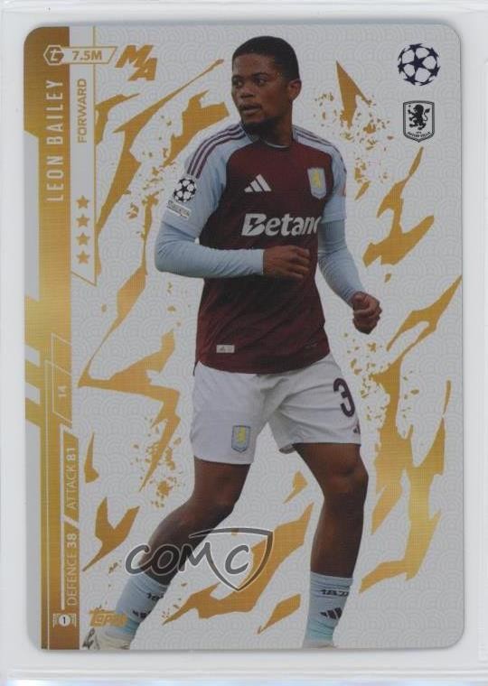 2024-25 Topps Match Attax Madness UEFA Club Competitions Leon Bailey #14 0w77