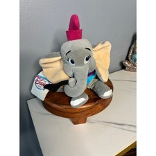 Vintage Disney Store Mini Bean Bag Dumbo 8  Plush Tagged 90s Era Circus Costume