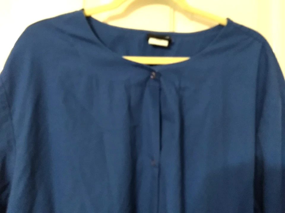 Cherokee Workwear Authentic Scrubs Unisex 3XL Blue Long Sleeve Jacket 3 pockets - Image 2 of 4