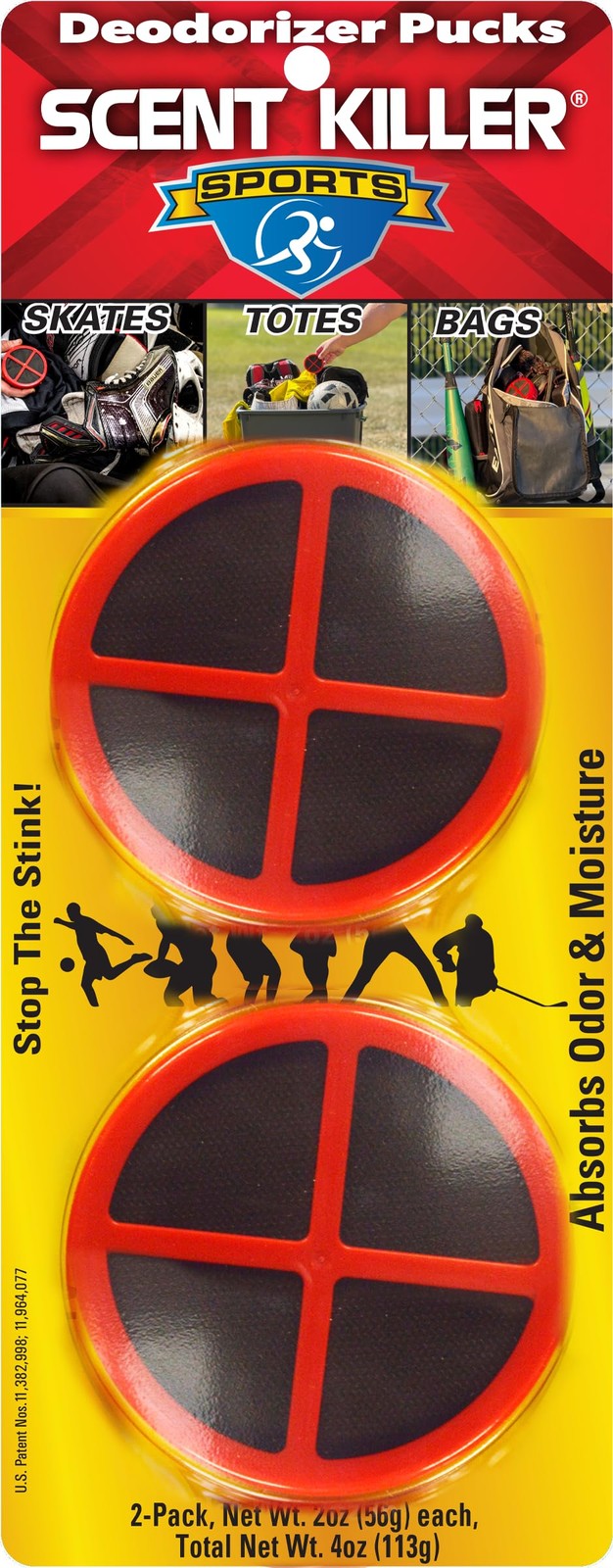 Deodorizer Pucks - Unscented Sports Equipment Deodorizer Fig