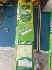 Swiffer Sweeper 2-in-1, Dry and Wet, Floor Cleaner Includes 1 Mop + 10 Refills