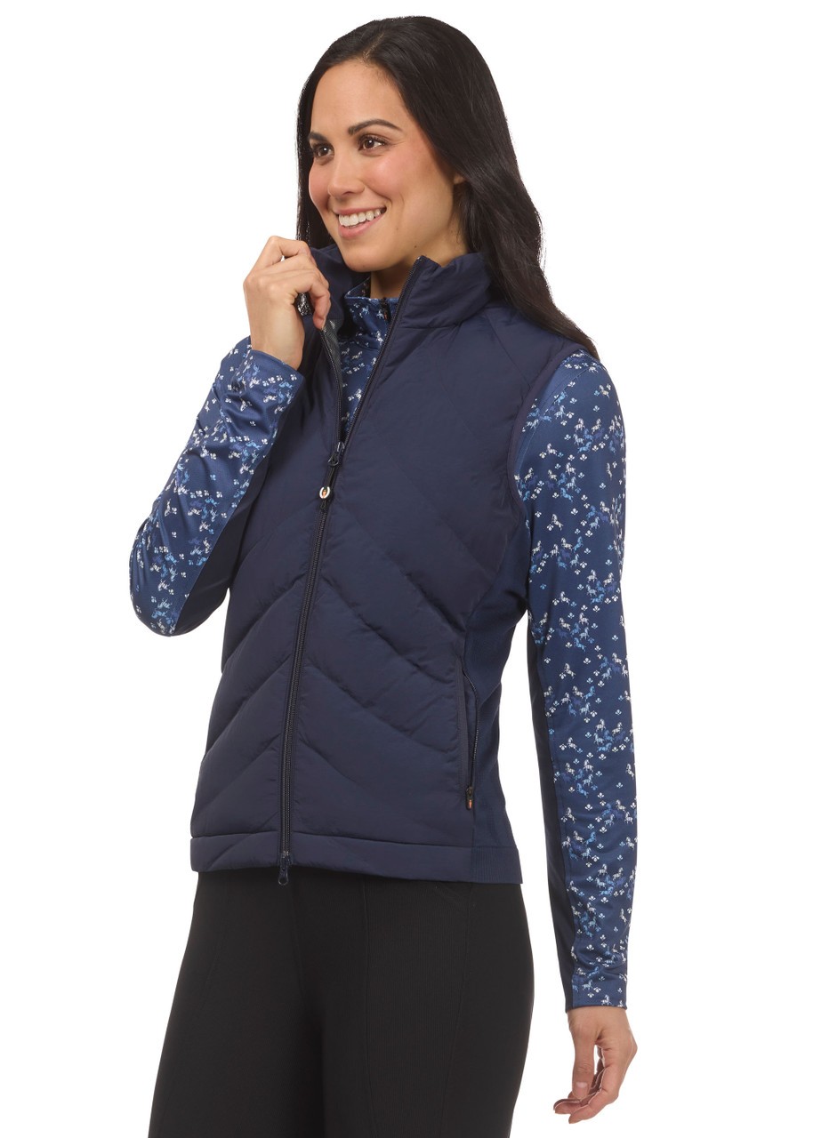 Kerrits Equitech Hybrid Quilted Vest - GalaxyBlue
