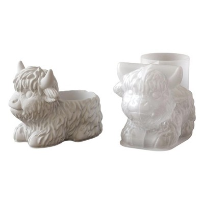 Versatile Silicone Mold for Resin Concrete Casting Planters Cups Projects