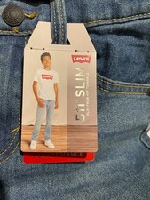 Boys Levi Jeans NWT 511 Slim Adjustable Waist Performance 40 6 Regular