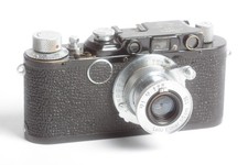 Leica I Conversion II Body Black with Leitz Elmar 3.5/50 Lens f/3.5/50 Lens