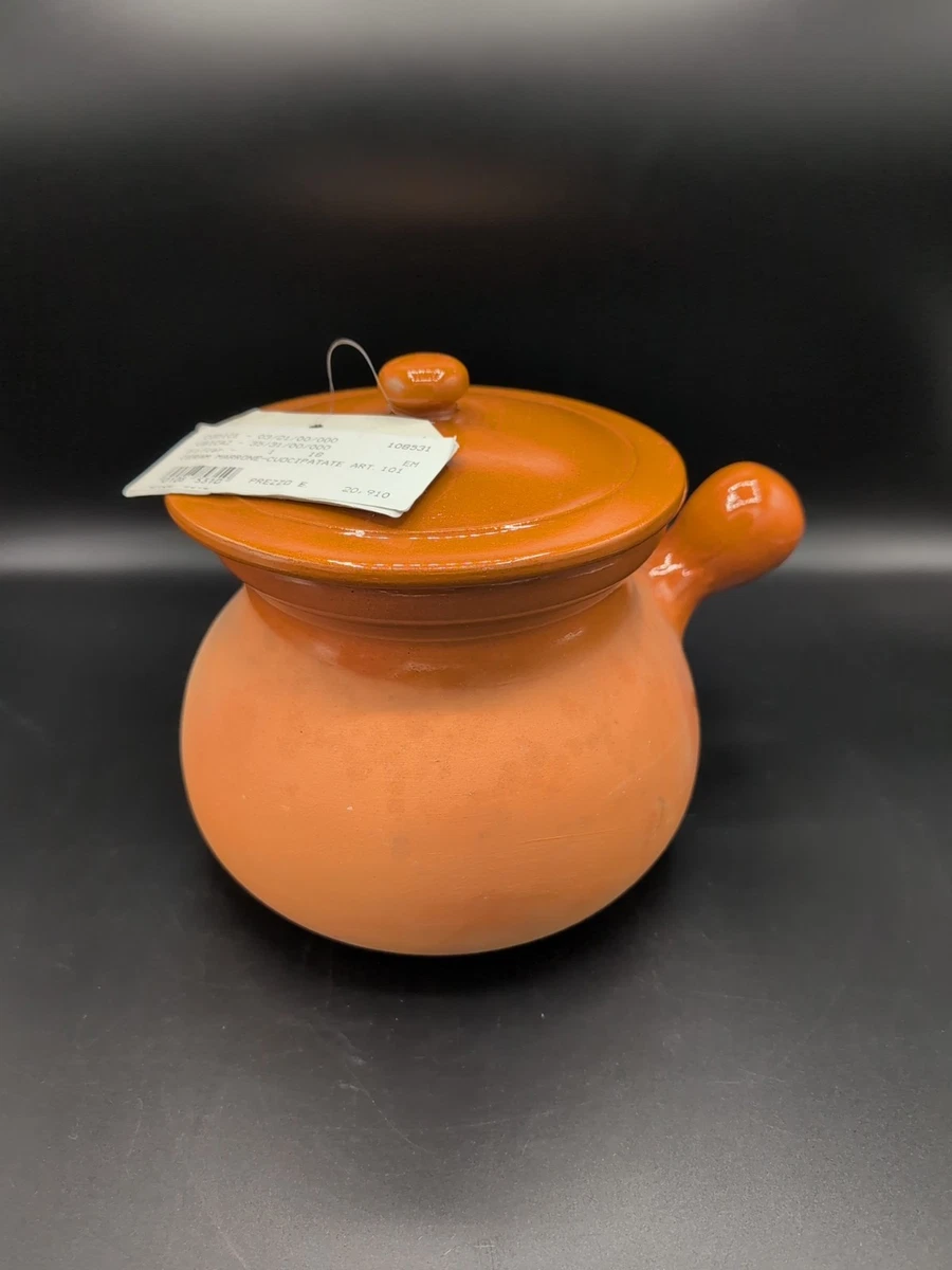 Pentola In Ceramica Vulcania, Diametro 16 Cm, Per Cucinare Preservando I Sapori
