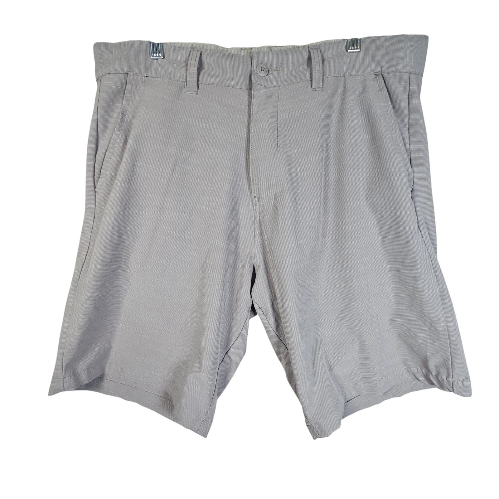 Burnside Men's Gray Textured Athletic Golf Shorts Size 36
