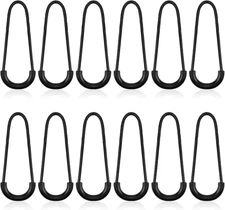 12 PCS Nylon U-Shape Zipper Pulls Heavy Duty Tags Replacement for Bags & Backpac
