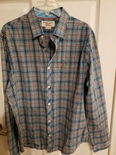 Original Penguin Plaid Button Down Shirt Mens Large Heritage Slim Fit
