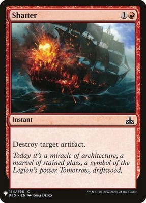 Shatter 114 Common The List Reprints Magic: The Gathering Near Mint