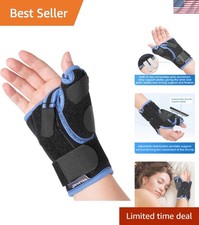 Velpeau Carpal Tunnel Wrist Brace with Thumb Stabilizer Night Support Right Hand
