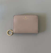 Kate Spade Small Leather Wallet Keychain Beig...