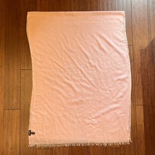 CHANEL CC Pink Cashmere Blend Scarf Shawl