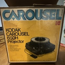 Vintage Kodak Carousel 650H Slide Projector W/ Ektanar C 127mm f/2.8 Lens TESTED