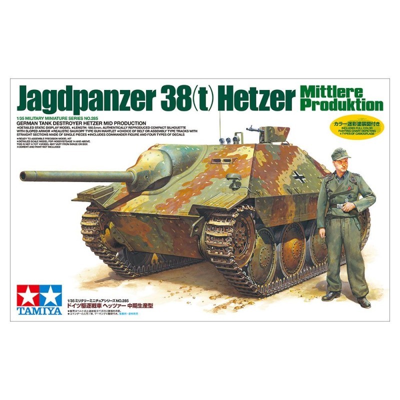 Char allemand Hetzer Tamiya 35285 idéal pour enrichir vos dioramas de la WW2