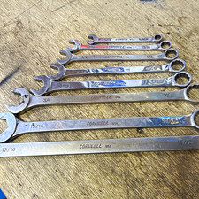 Cornwell Cwp Sae Combination Wrench Set 516-1516 Chrome Steel 9pc Usa Partial Cornwell Cwp Sae Combination Wrench Set 516-1516 Chrome Steel 9pc Usa Partial