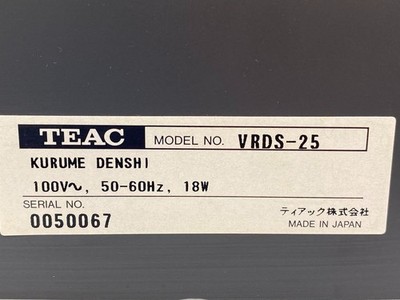 TEAC CD player VRDS-25 for parts from Japan | eBay
