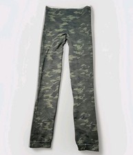 Spanx Women  s Camo Leggings Green High Rise Stretch Size M