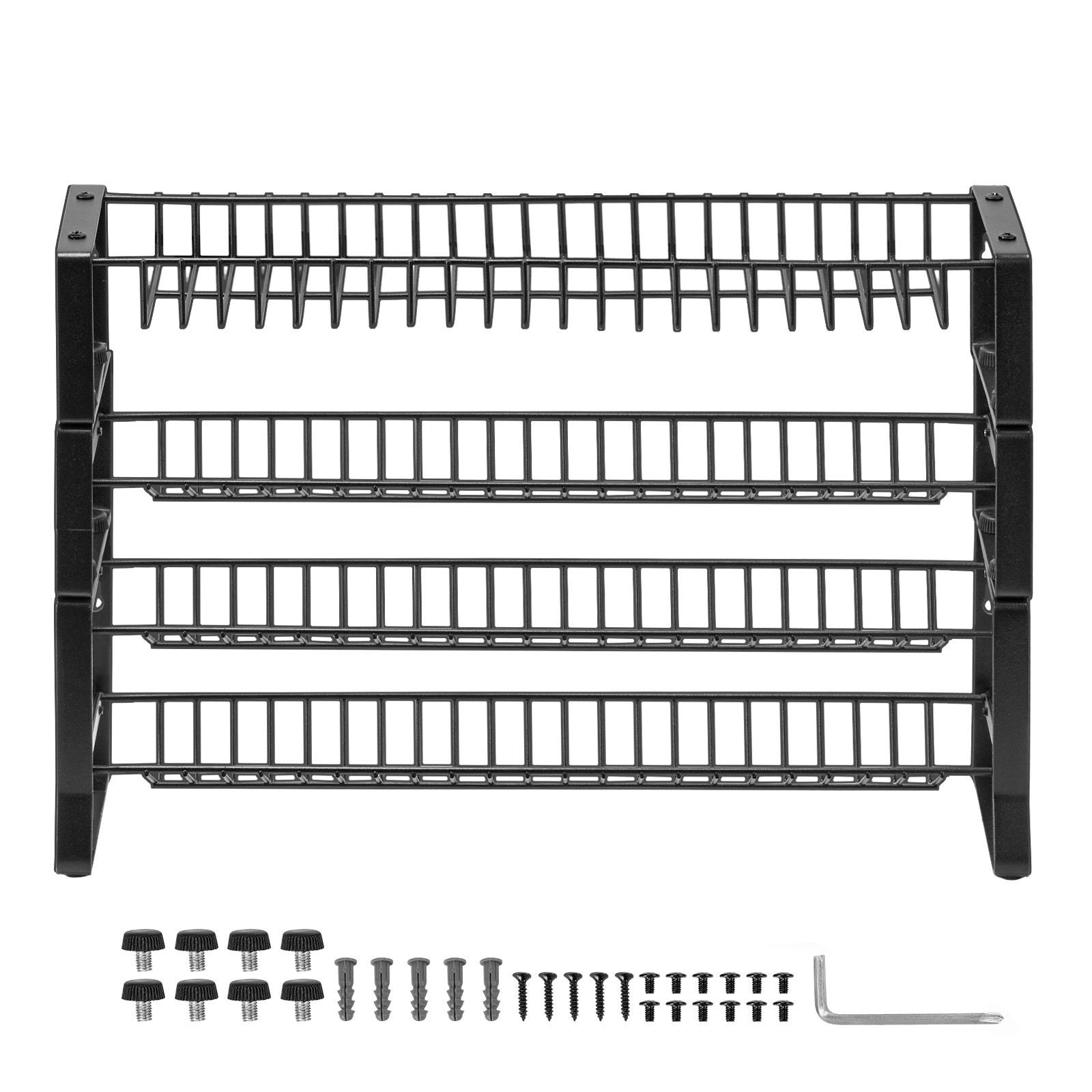 Stackable Spice Rack Organizer 4 Tier Detachable Seasoning Jars Storage Shelf