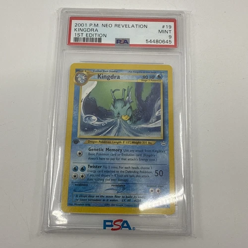 Pokemon 1st Edition Neo Revelation KINGDRA 19/64 PSA 9
