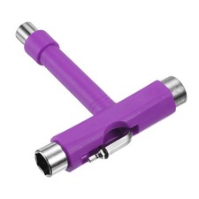 All-In-One Skate Tool Multi-Function Portable Skateboard Tool T Tool Purple