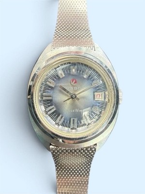 Rado Space Wing Damen Automatikuhr Navy Zifferblatt Vintage
