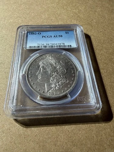 1882-O Morgan Silver Dollar PCGS AU58 -Choice+ for an “AU” coin