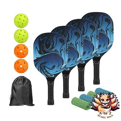 NEU M M METERXITY 4er Set Pickleball Paddel Hochwertige Holzschläger mit