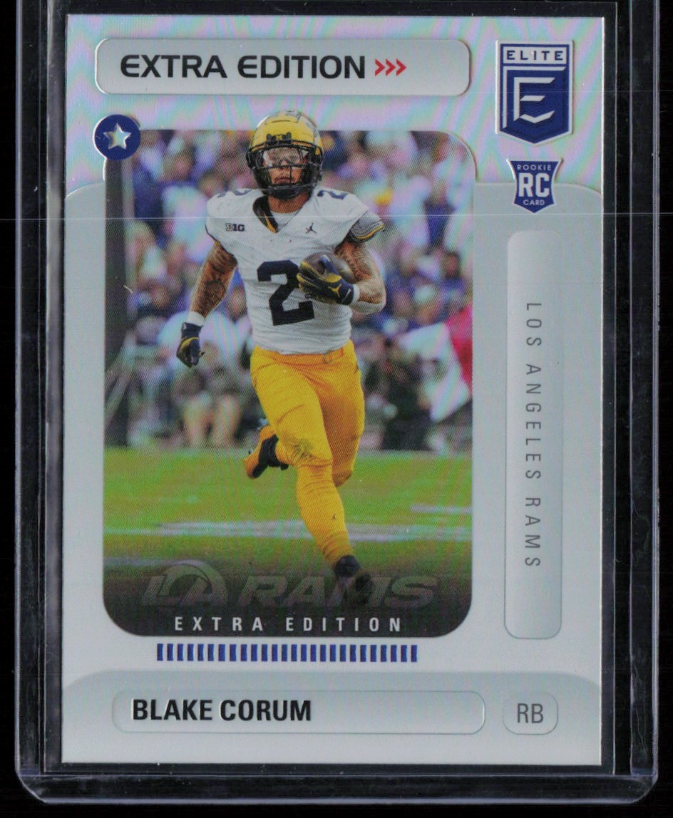 BLAKE CORUM 2024 DONRUSS ELITE EXTRA EDITION RC LOS ANGELES RAMS #6 INSERT