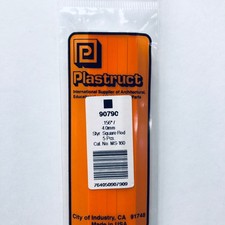 Plastruct 90790 Styrene Square Rod 5/32"x 10" 5 