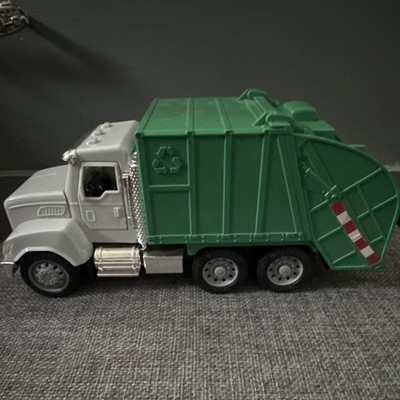 Driven by Battat Battery Operated Toy Garbage Truck Vehicle Green/Gray, Ages 3-7