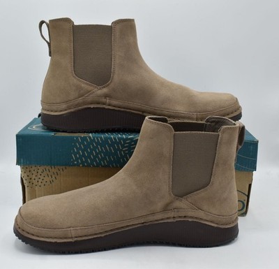 Chaco Mens Size 9 Poania Earth Brown Suede Chelsea Boots  display picture 2