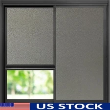 Frosted Window Film Static Cling Privacy UV Blocker Elegant Home Decor New