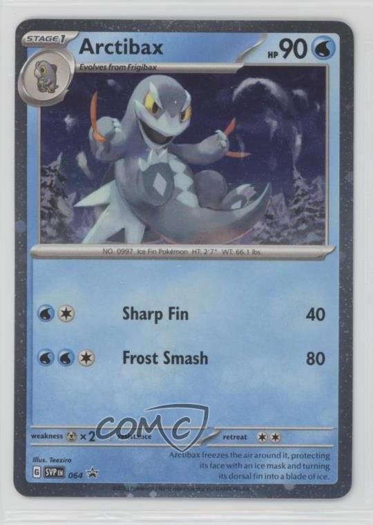 Arctibax Holo Pokémon Scarlet & Violet Black Star Promo #064