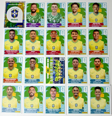 2026 Panini FIFA World Cup Brazil Brasil Stickers Pick Your Number BRA2-BRA20