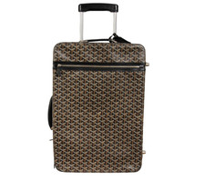 Goyard Black Carry On Rolling Luggage Travel ...