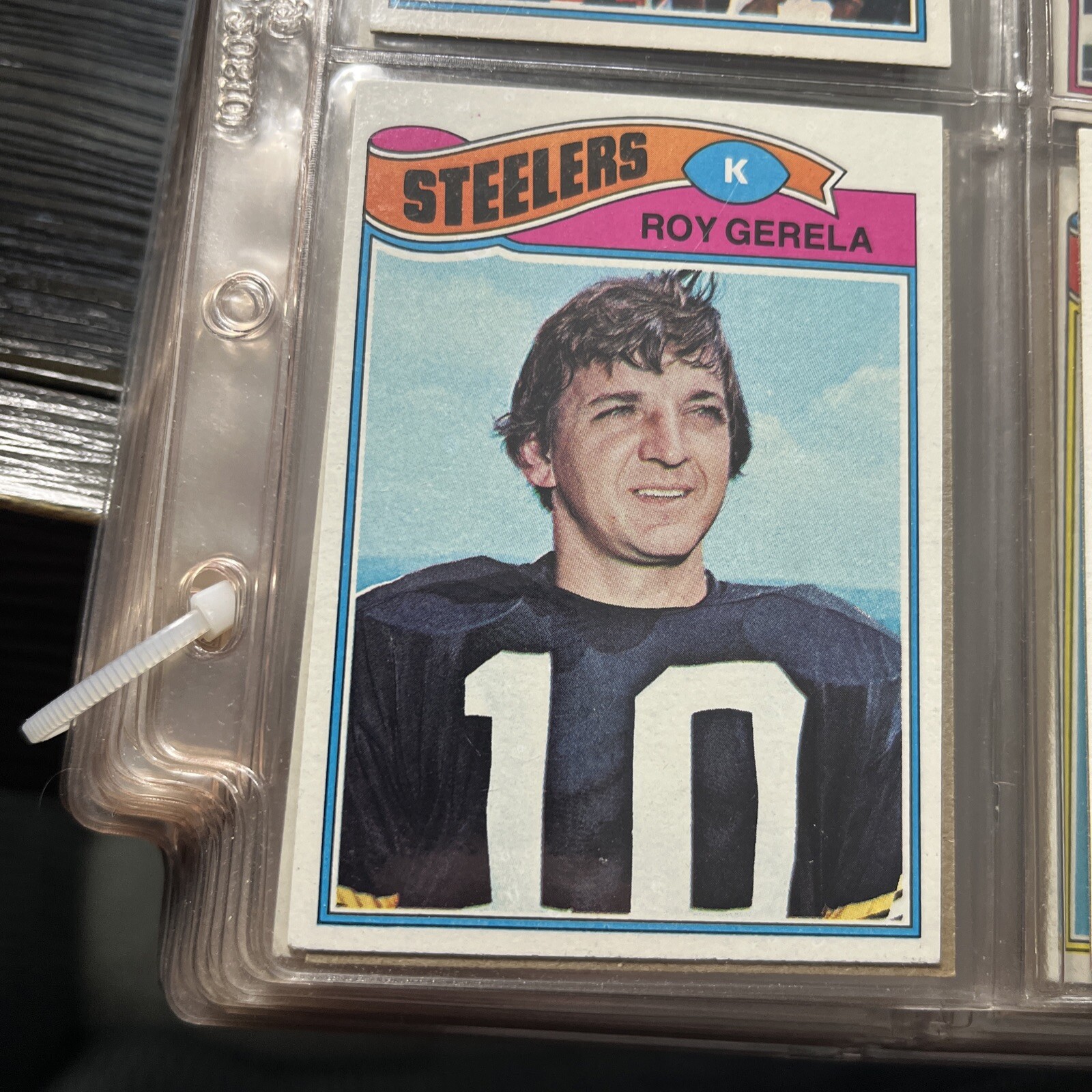 1977 Topps Football #421 Roy Gerela Pittsburgh Steelers