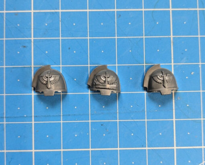 DA Primaris Upgrade Bits Gravis Shoulders Pads x3 Dark Angels Space Marines Bitz